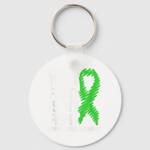 Her Fight My Fight Green Ribbon Mental Health Awar Key Ring