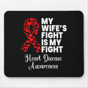 Her Fight My Fight Heart Disease Survivor Awarenes Mouse Mat