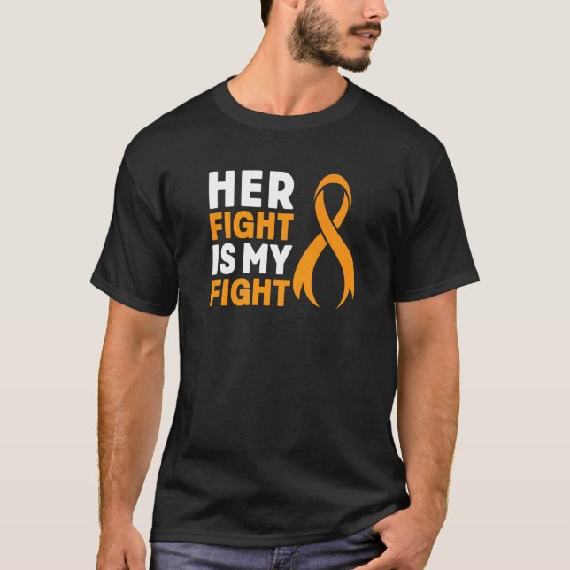 Her Fight My Fight Ms Warrior Multiple Sclerosis A T-Shirt (Front)
