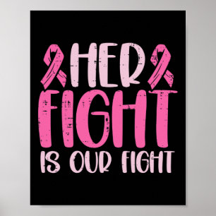 Her Fight Our Fight Family Breast Cancer Awareness Poster