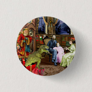 Her First T-Rex 3 Cm Round Badge