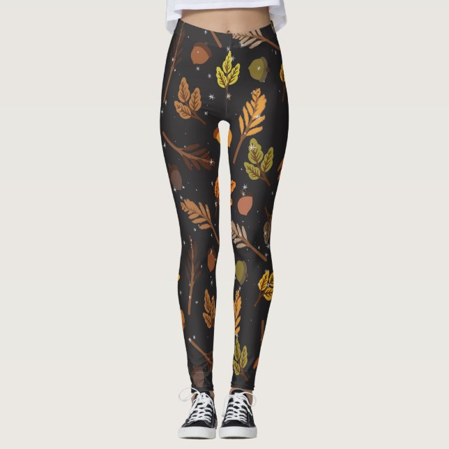 Her Four Seasons – Autumn Pattern Leggings (Front)