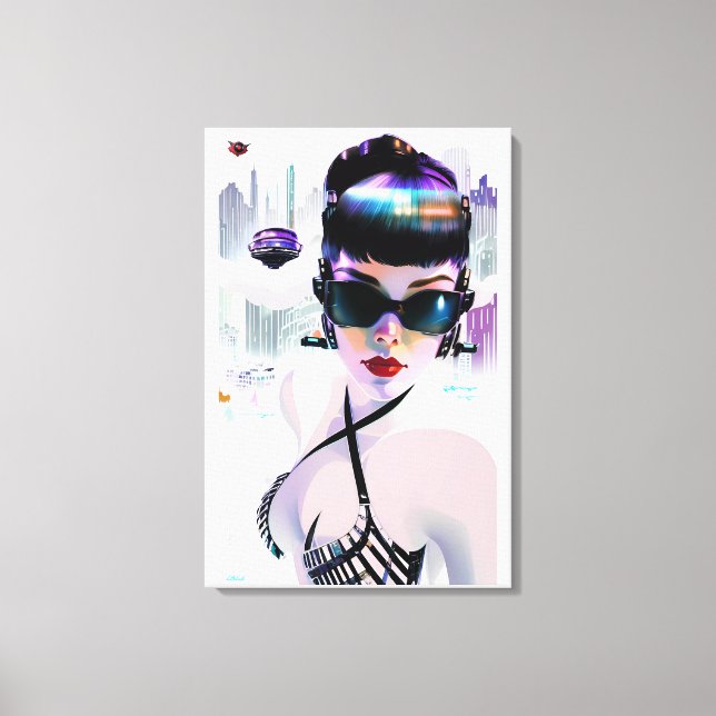Her Future Peaks Canvas Print (Front)