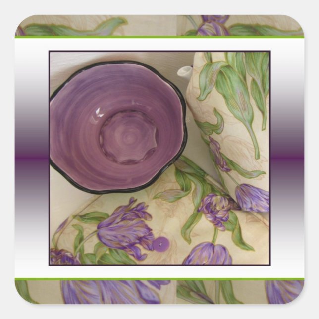 Her Highness Purple Tulip Stickers (Front)