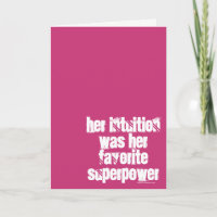 Her intuition was her favourite superpower