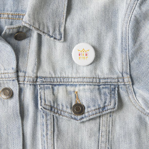 Her King 3 Cm Round Badge