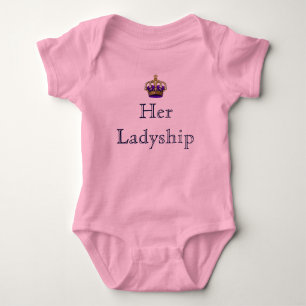 Her Ladyship Lady of the Manor New Baby Bodysuit