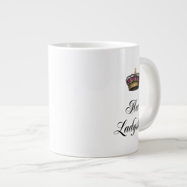 Her Ladyship Large Coffee Mug (Front Right)