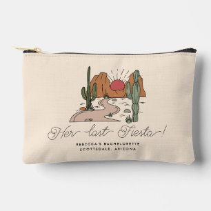 Her last Fiesta Modern Desert Bachelorette Weekend Accessory Pouch