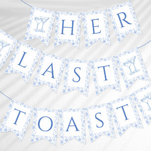 Her Last Toast on The Coast Floral Bunting
