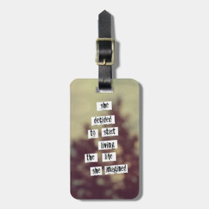 Her Life Luggage Tag