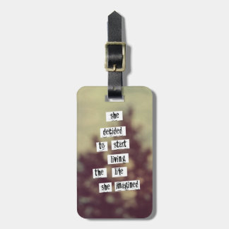 Her Life Luggage Tag