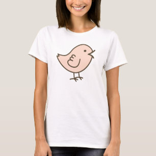 Her Little Pink Love Bird Vector Art T-Shirt