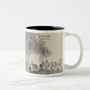 Her Majesty and her Illustrious Visitors Two-Tone Coffee Mug