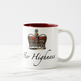 Her Majesty, Her Highness Two-Tone Coffee Mug