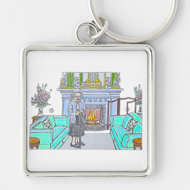 Her Majesty, Queen Elizabeth II Key Ring (Front)