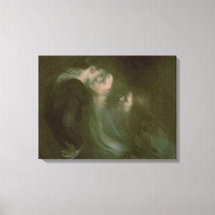 Her Mother's Kiss, 1890s Canvas Print