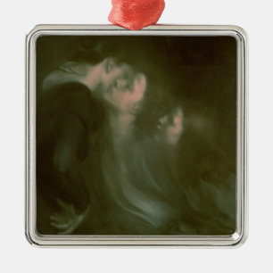 Her Mother's Kiss, 1890s Metal Tree Decoration