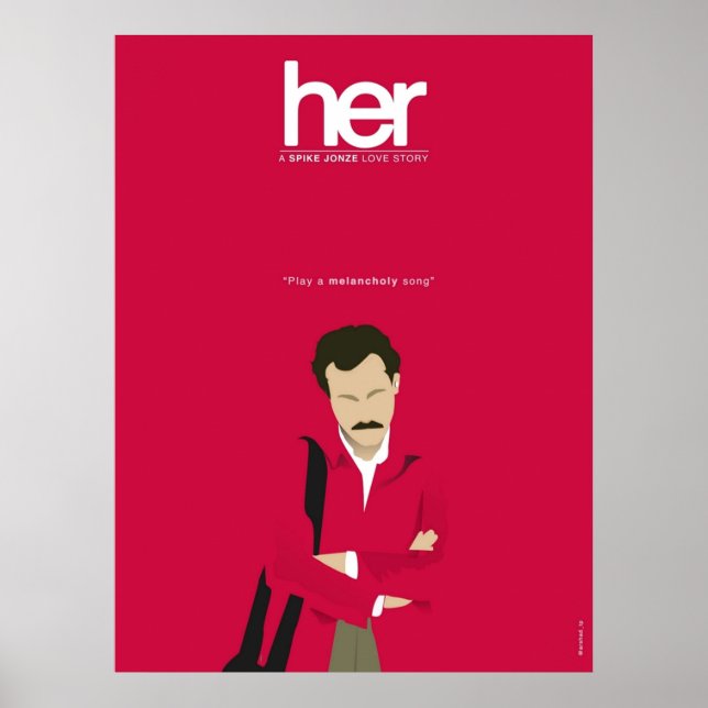 Her movie minimalist poster (Front)