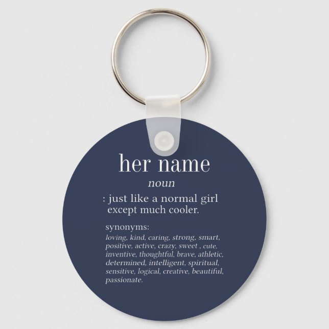 Her name definition key ring (Front)