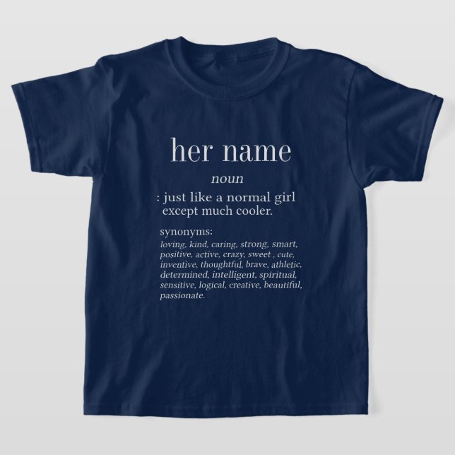 Her name definition T-Shirt (Laydown)