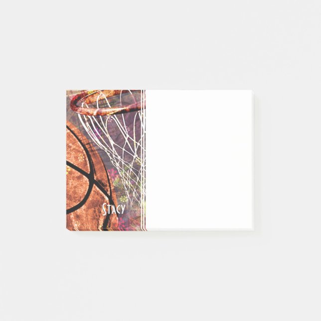 Her name girls basketball post-it notes (Front)