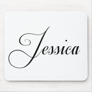 Her Name is Jessica Calligraphy Mouse Mat