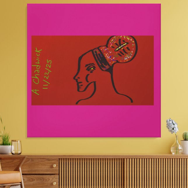 Her Name Is Light Canvas Print (Insitu(LivingRoom))