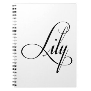 Her Name Is Lily Calligraphy Notebook