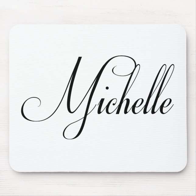 Her Name is Michelle Calligraphy Mouse Mat (Front)