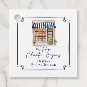 Her New Chapter Begins Book themed Bridal Shower Favour Tags