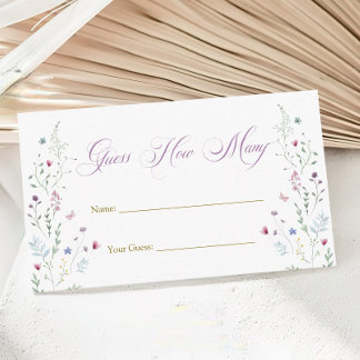 Her New Chater Bridal Shower Guess How Many Game Enclosure Card
