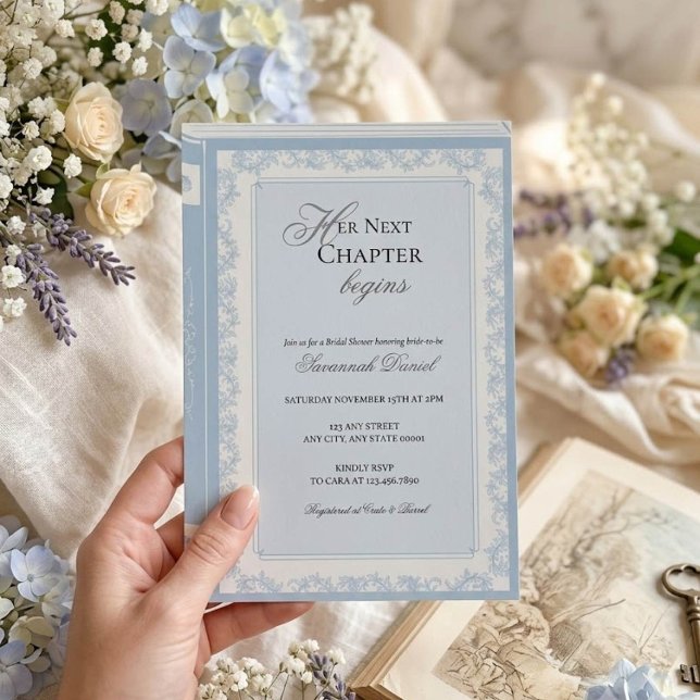 Her Next Chapter Bridal Shower Invitation (Creator Uploaded)