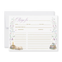 Her Next Chapter Bridal Shower Recipe Card