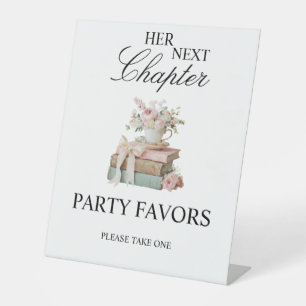 Her Next Chapter Bridal Shower Tabletop Sign
