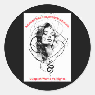Her Own Foring Business Sticker