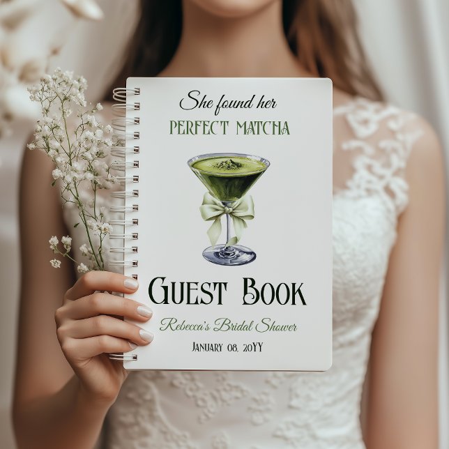 Her Perfect Matcha Bridal Shower Guest Book (Creator Uploaded)