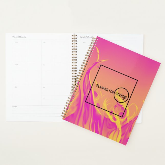 Her Pink Planner For Success, Pink Fire Planner (Display)