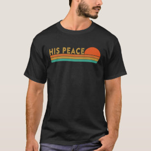 Her Rock His Peace Christian Husband Wife Couples T-Shirt