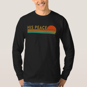 Her Rock His Peace Christian Husband Wife Couples T-Shirt