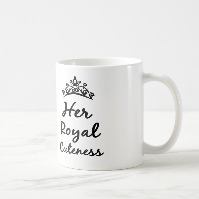 her royal cuteness princess coffee or tea mug (Right)
