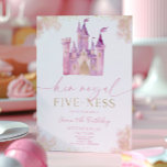 Her Royal Five-Ness Princess 5th Birthday Party Invitation<br><div class="desc">This is a Her Royal Five-Ness Princess Royal Castle 5th Birthday Party Invitation!</div>