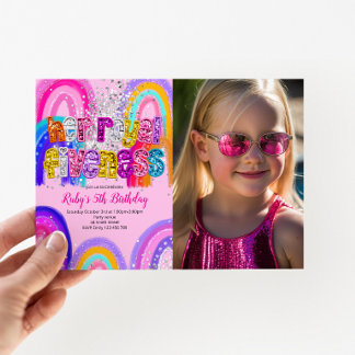 Her Royal Fiveness 5th BIrthday Photo Invitation