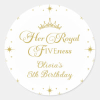 Her Royal Fiveness Gold Princess 5th Birthday