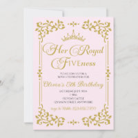 Her Royal Fiveness Gold Princess 5th Birthday