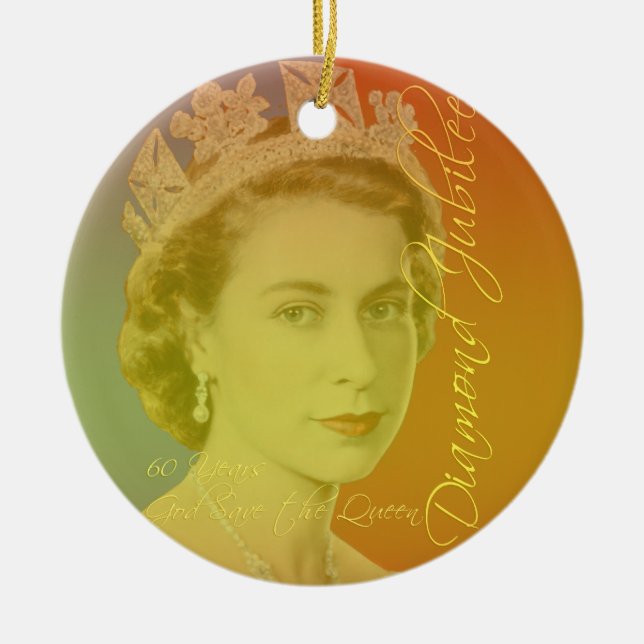 Her Royal Highness Ceramic Tree Decoration (Front)