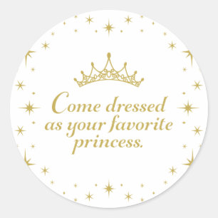 Her Royal Princess Birthday Classic Round Sticker