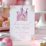 Her Royal Six-Ness Princess 6th Birthday Party Invitation<br><div class="desc">This is a Her Royal Six-Ness Princess Royal Castle 6th Birthday Party Invitation!</div>