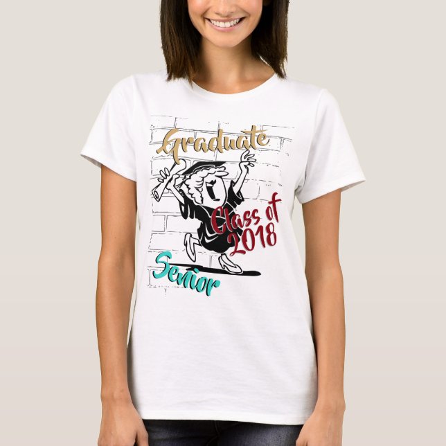 Her Senior Graduation - (Add Year) T-Shirt (Front)