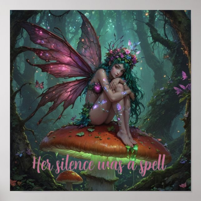 Her silence was a spell poster (Front)